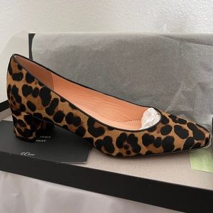 BRAND NEW J.Crew Leopard Block Heel Size 8